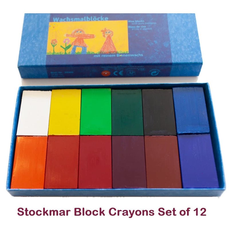 STOCKMAR Beeswax Crayons  Set of 12 Blocks in Carton - Image 3